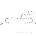 3-pyridinecarbonitrile, 6 - [[2 - [[4- (2,4-dichlorophényl) -5- (5-méthyl-1H-imidazol-2-yl) -2-pyrimidinyl] amino] éthyl] amino] - CAS 252917-06-9